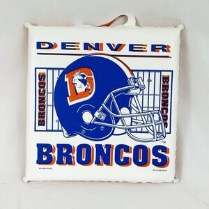 Denver Broncos Vintage Cushion Seat 1993 KR Industries Denver D Old Logo